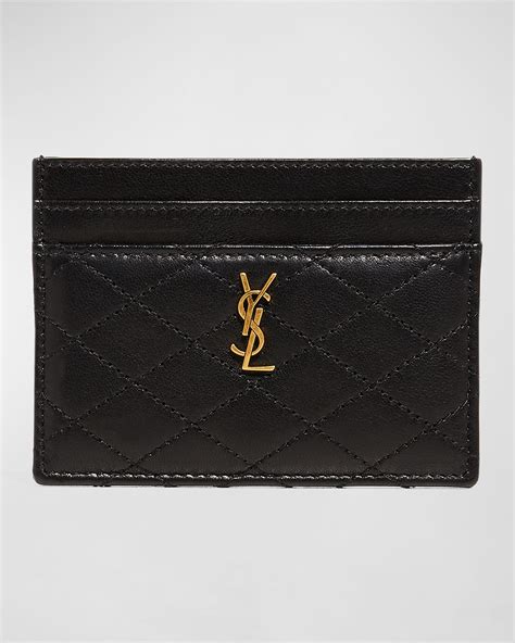 ysl monogram zipped card case|ysl lambskin case.